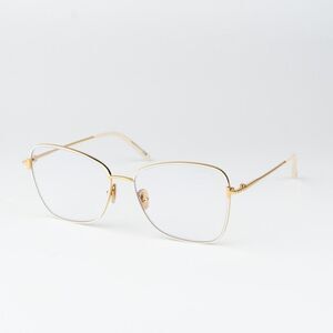 Tom Ford Woman Eyeglasses Gold Crystal Blue Light Block Butterfly FT5906-B 025